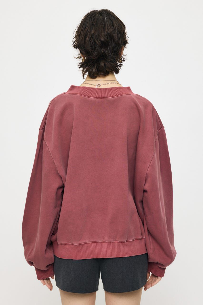 MOUSSY「FADED V NECK SWEAT シャツ」|パーカー|