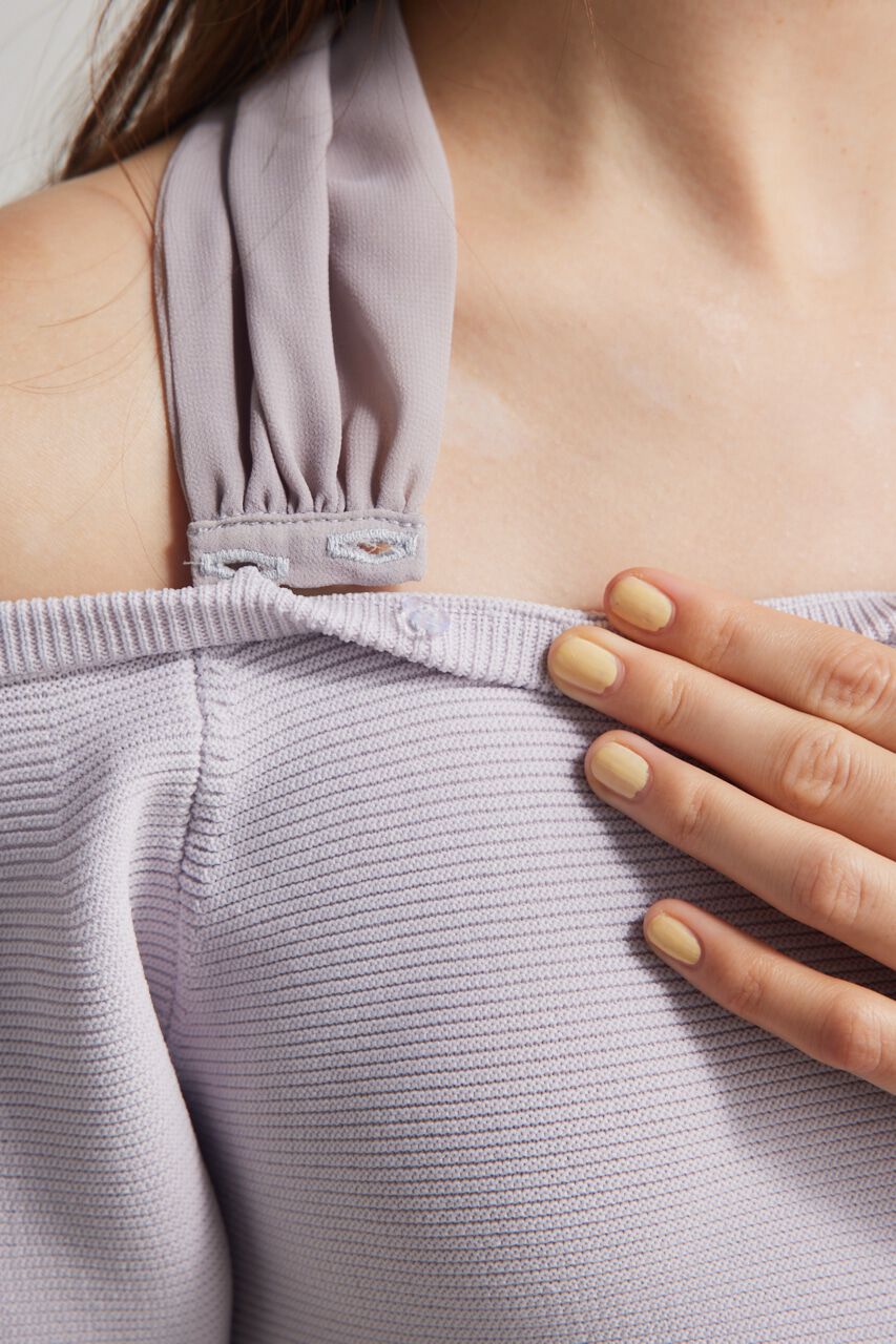 rienda「メニーWAYペプラムKnit TOP」|ニット・セーター|