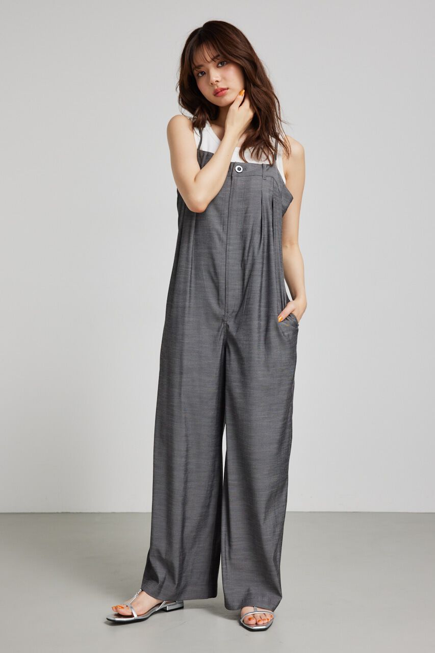 rienda「タックベアストレートロンパース」|その他|