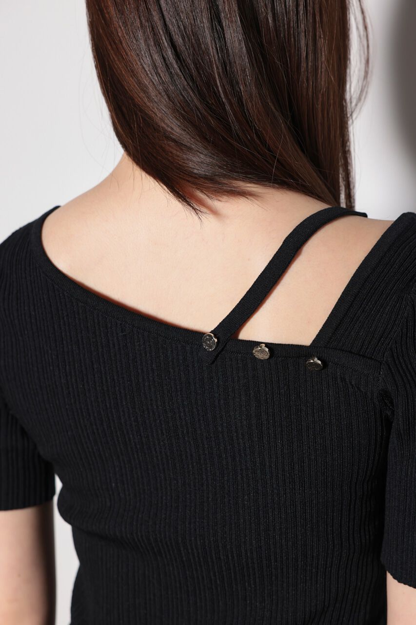 rienda「2WAYアシンメトリーニットトップス」|ニット・セーター|