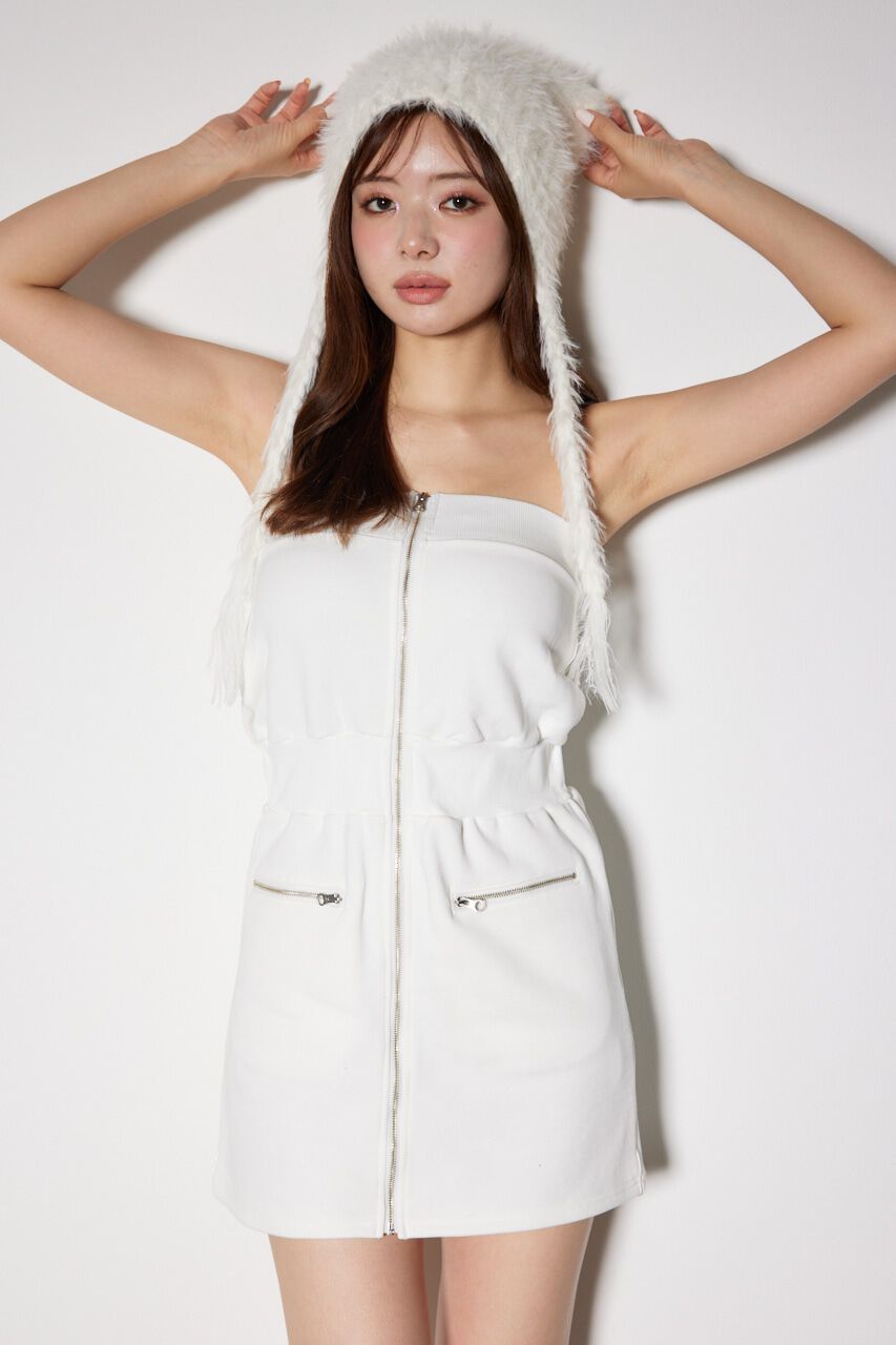 rienda「ベアデザインスウェットミニワンピース」|ワンピース|