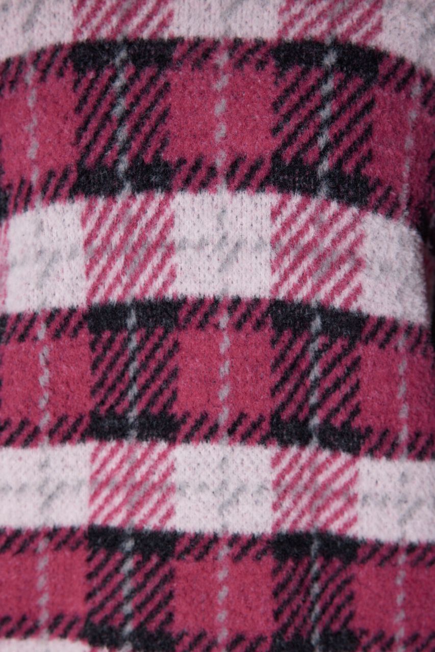 rienda「タータンチェックモックネックニットトップス」|ニット・セーター|
