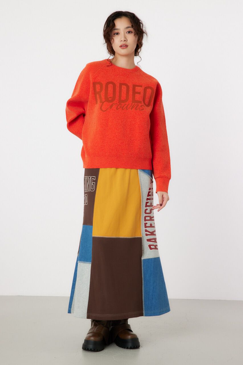 RODEO CROWNS「モールエンボスロゴニットトップス」|ニット・セーター|