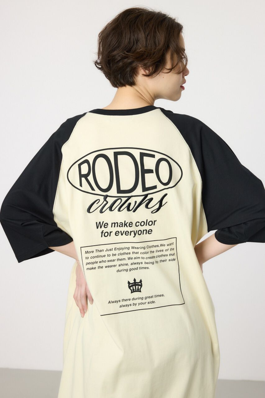 RODEO CROWNS「ロゴラグランスリーブワンピース」|ワンピース|