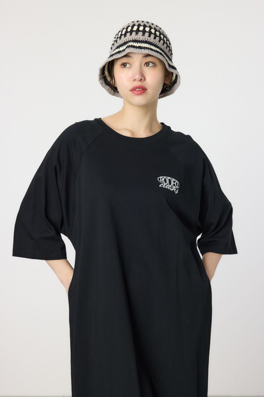 RODEO CROWNS「ロゴラグランスリーブワンピース」|ワンピース|
