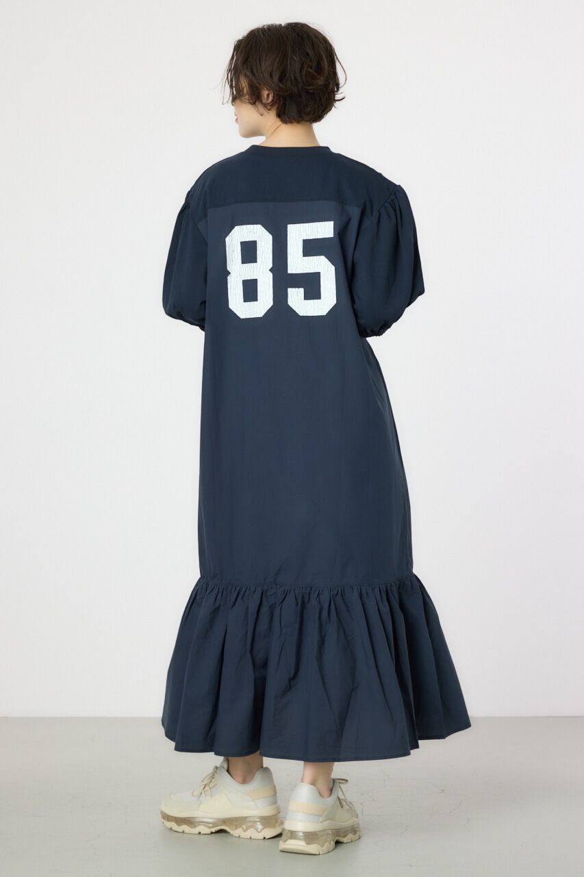 RODEO CROWNS「カレッジ 切替 パフスリーヴ ワンピース」|ワンピース|