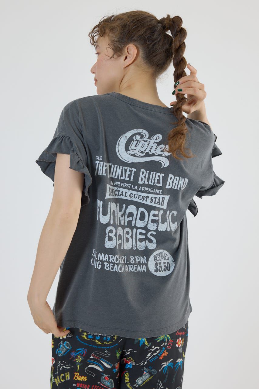 RODEO CROWNS「Vintage Graphicフリル Tシャツ」|Tシャツ・カットソー|