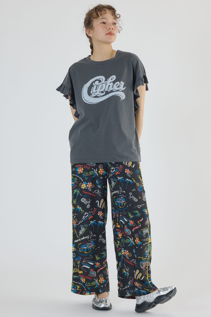 RODEO CROWNS「Vintage Graphicフリル Tシャツ」|Tシャツ・カットソー|