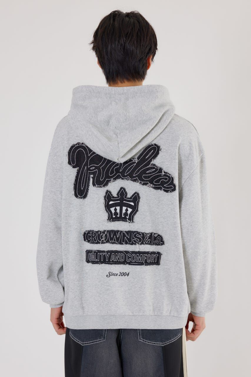 RODEO CROWNS「メンズロゴデニムパッチフーディー」|パーカー|