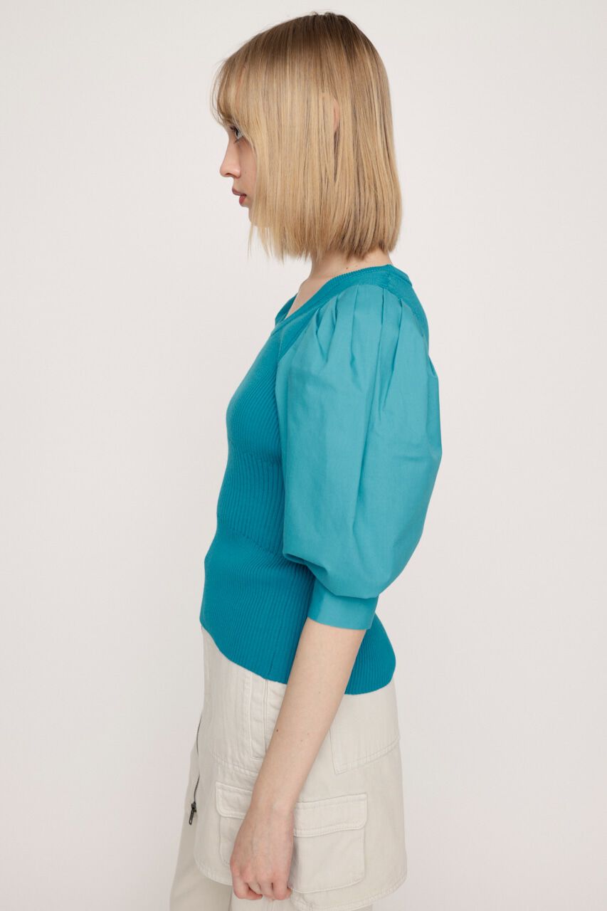 SLY「KNIT COMBI TUCK PUFF トップス」|ニット・セーター|