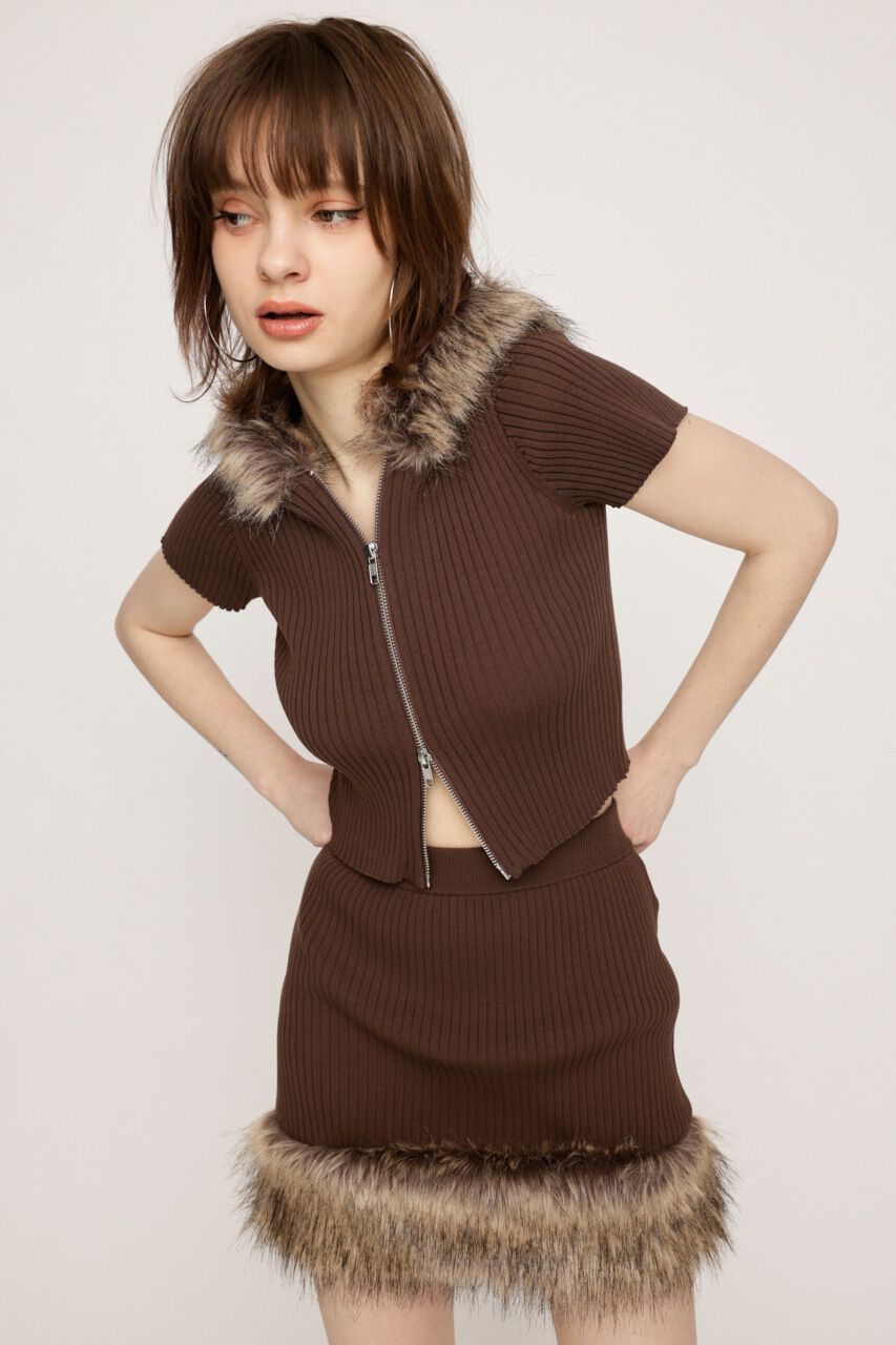 SLY「HinaYoshiharaxSLY KNIT HOODIE」|ニット・セーター|