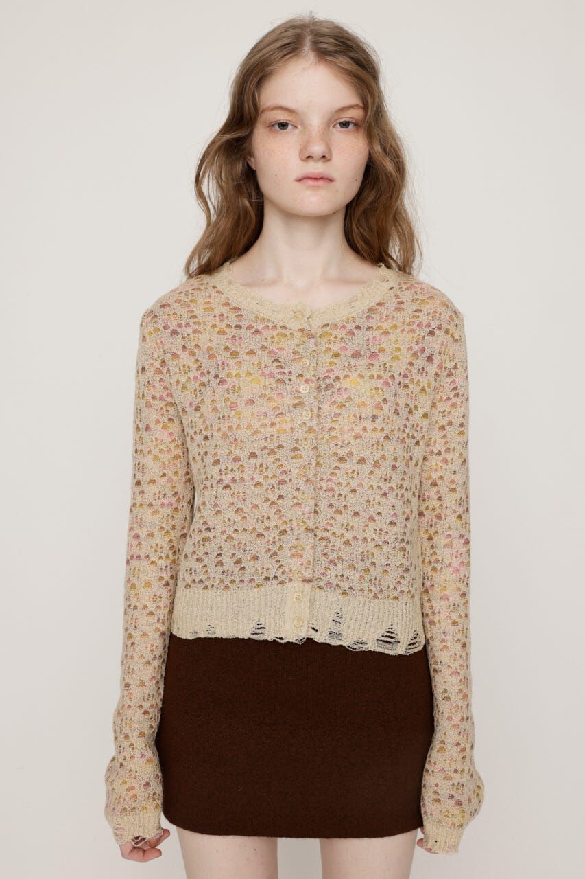 SLY「TWIN BLOOM KNIT カーディガン」|カーディガン|