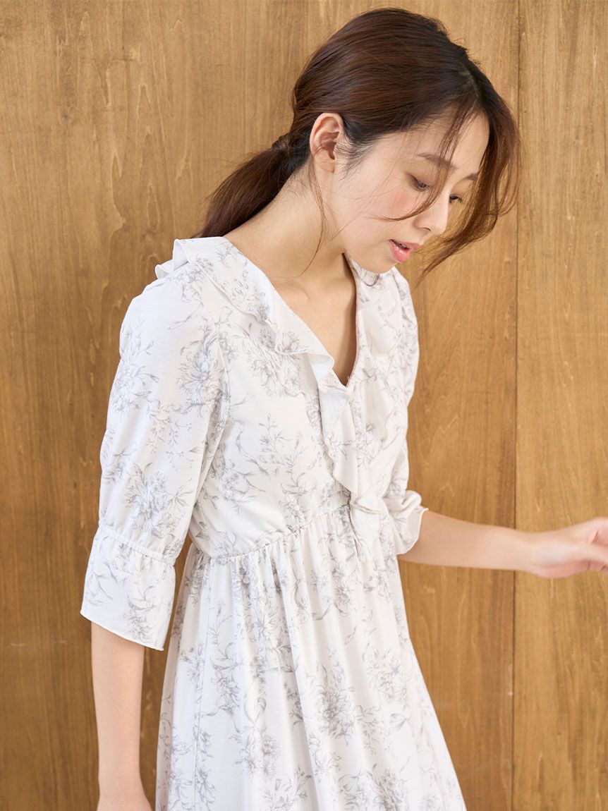 SNIDEL HOME「【接触冷感】カットカシュクールワンピース」|ルームウェア|