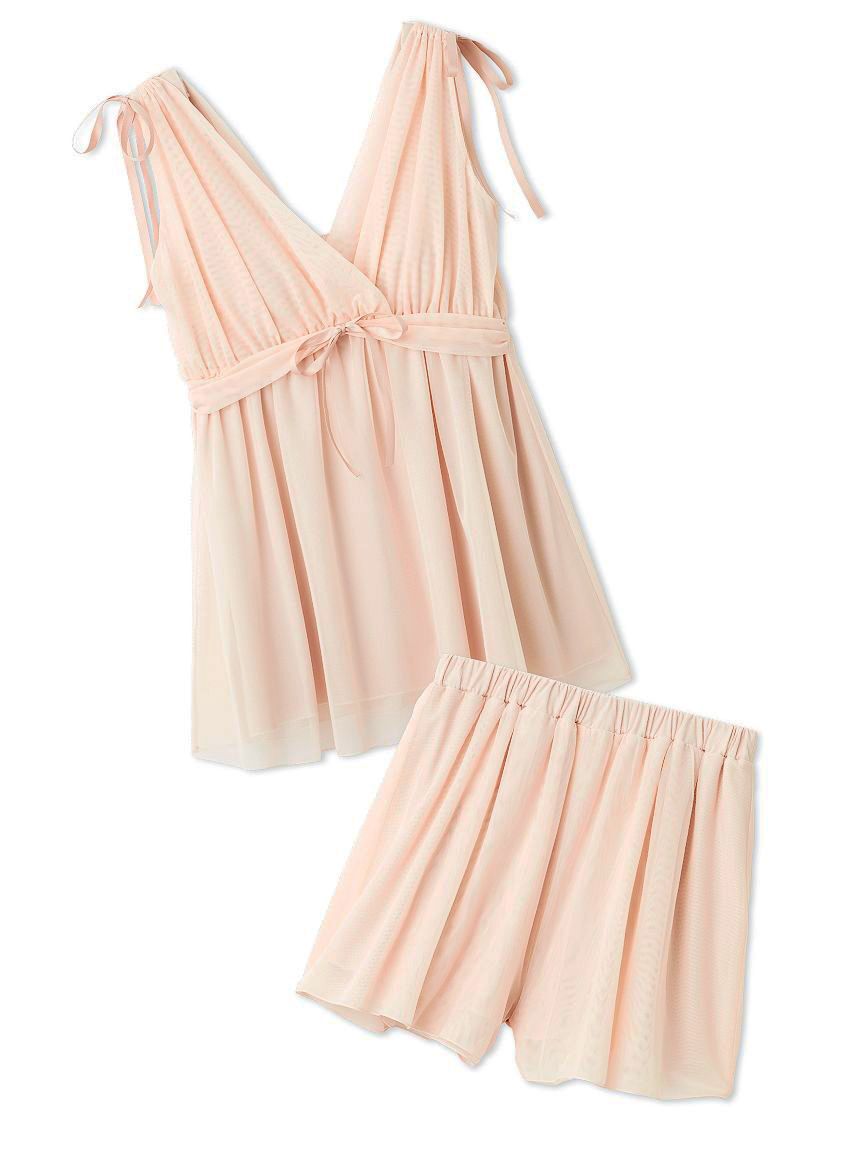 SNIDEL HOME「ナイトブラ付きチュールチュニックセットアップ」|ルームウェア|