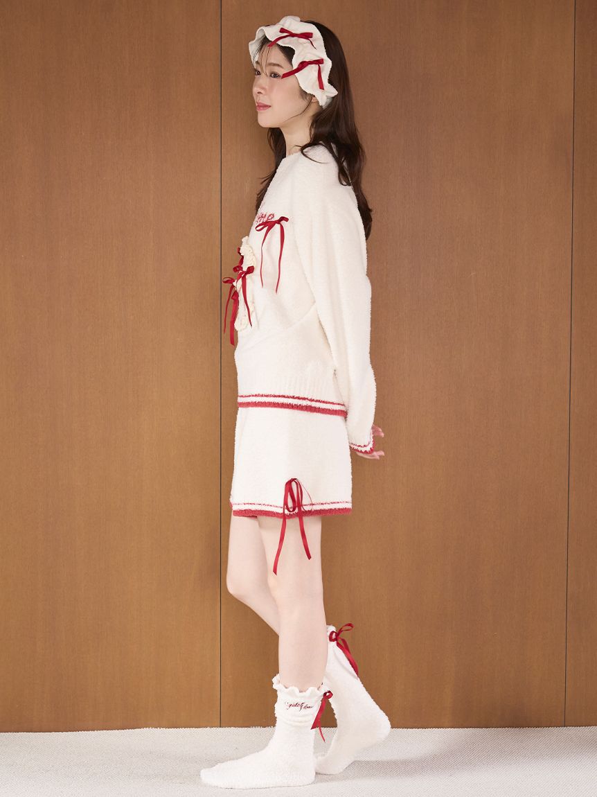 SNIDEL HOME「【Milcrea】リボンニットショートパンツ」|ルームウェア|