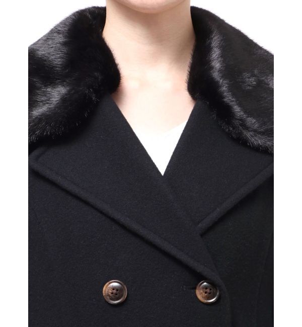 RESEXXY「ショートビーバーウールロングコート」|その他|