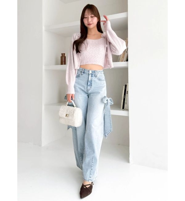 dazzlin「ミニシャギーラメニットキャミ」|ニット・セーター|