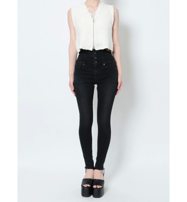 EMODA「アシメスリットハイウエストパギンス」|デニム|