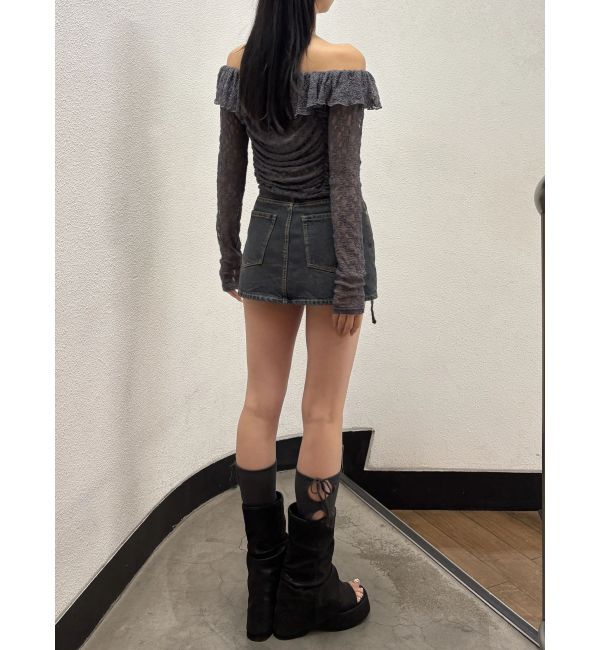 EMODA「オフショルダーギャザートップ」|Tシャツ・カットソー|