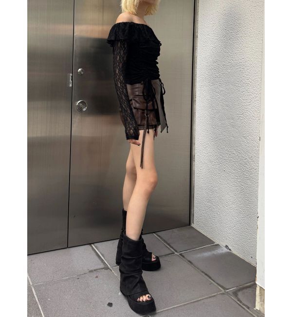 EMODA「オフショルダーギャザートップ」|Tシャツ・カットソー|