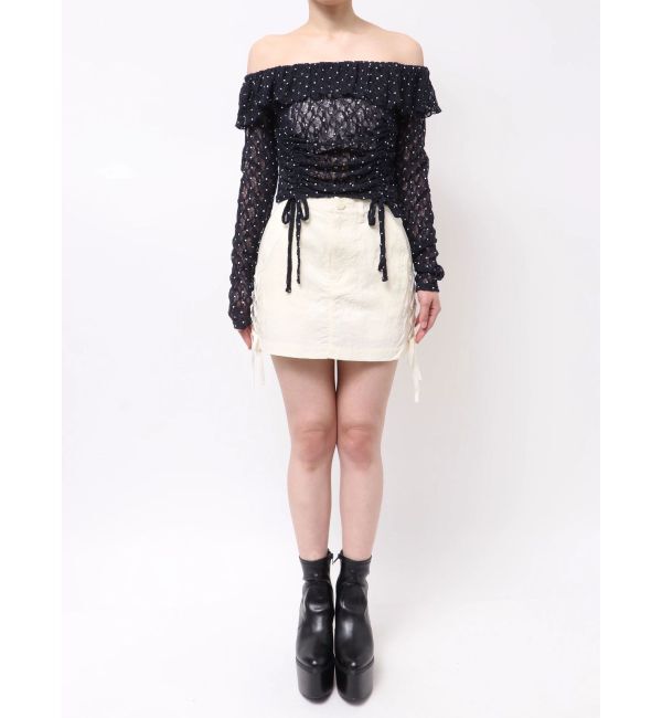 EMODA「オフショルダーギャザートップ」|Tシャツ・カットソー|