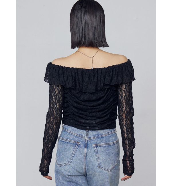 EMODA「オフショルダーギャザートップ」|Tシャツ・カットソー|