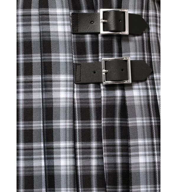 MERCURYDUO「オリジナルチェックプリーツレイヤードスカート」|スカート|