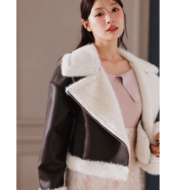 MERCURYDUO「シャギーエンブロイダリースカート」|スカート|