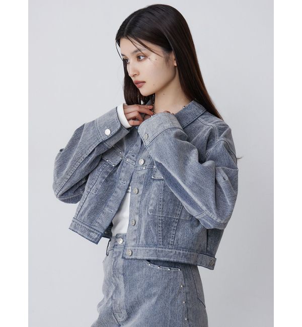 MURUA「フロッキーデニムジャケット」|デニムジャケット|