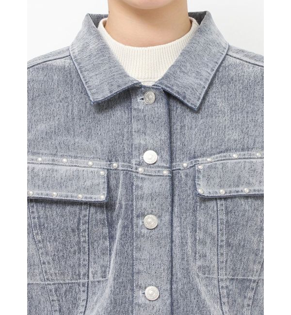 MURUA「フロッキーデニムジャケット」|デニムジャケット|