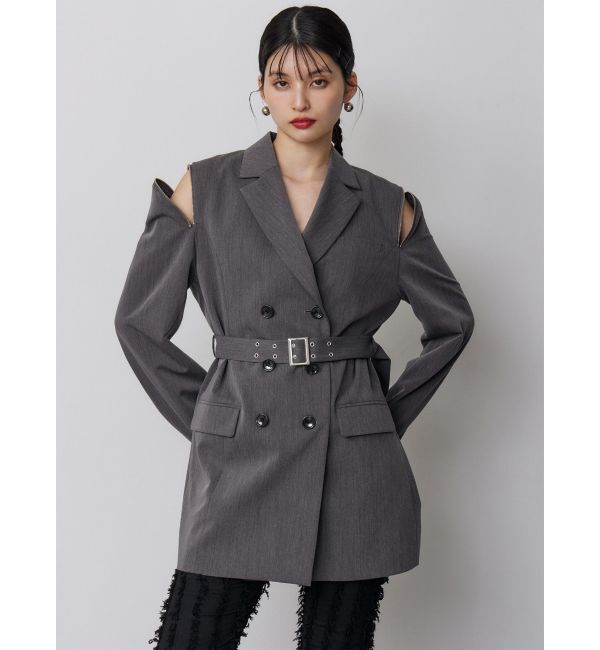 MURUA「ジャケットライクZIPミニワンピース」|ワンピース|