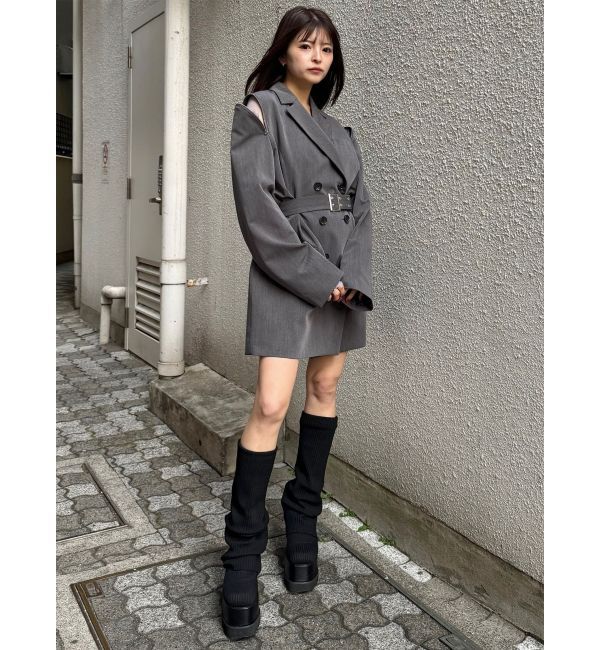 MURUA「ジャケットライクZIPミニワンピース」|ワンピース|