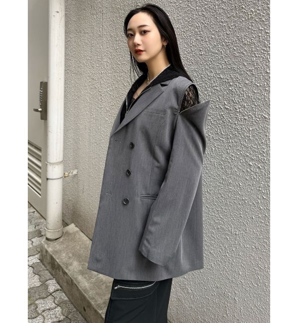 MURUA「ジャケットライクZIPミニワンピース」|ワンピース|