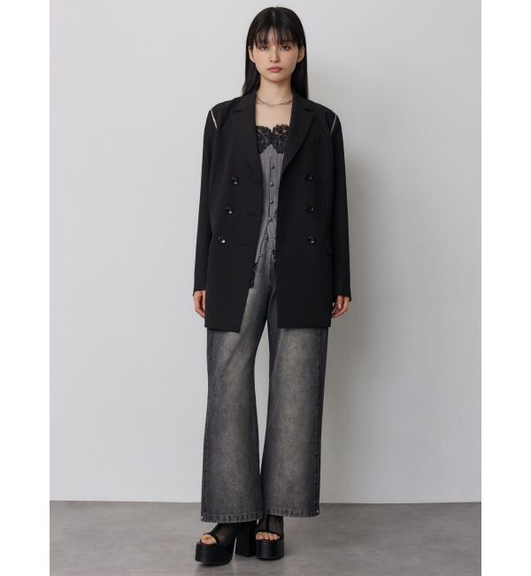 MURUA「ジャケットライクZIPミニワンピース」|ワンピース|