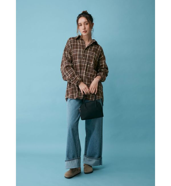 Ungrid「ロールアップルーズデニム」|デニム|