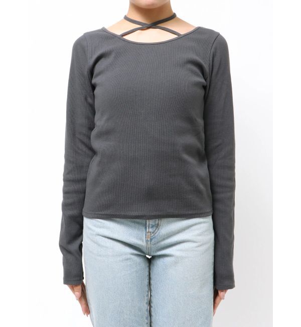 Ungrid「リボンデザインロングスリーブTee」|Tシャツ・カットソー|