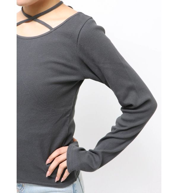 Ungrid「リボンデザインロングスリーブTee」|Tシャツ・カットソー|