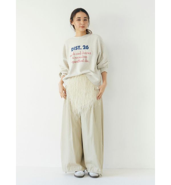 Ungrid「【WEB限定】フロントロゴルーズスウェット」|スウェット・ジャージ|