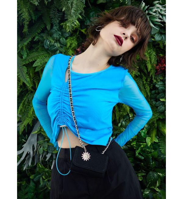 EVRIS「カットアウトシアートップス」|Tシャツ・カットソー|