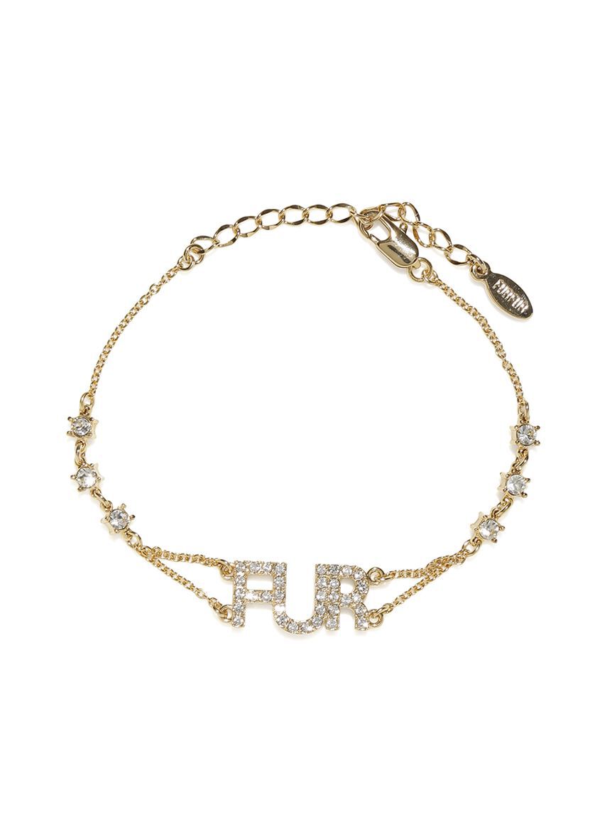 FURFUR「ロゴビジューブレスレット」|ブレスレット・バングル|GLD