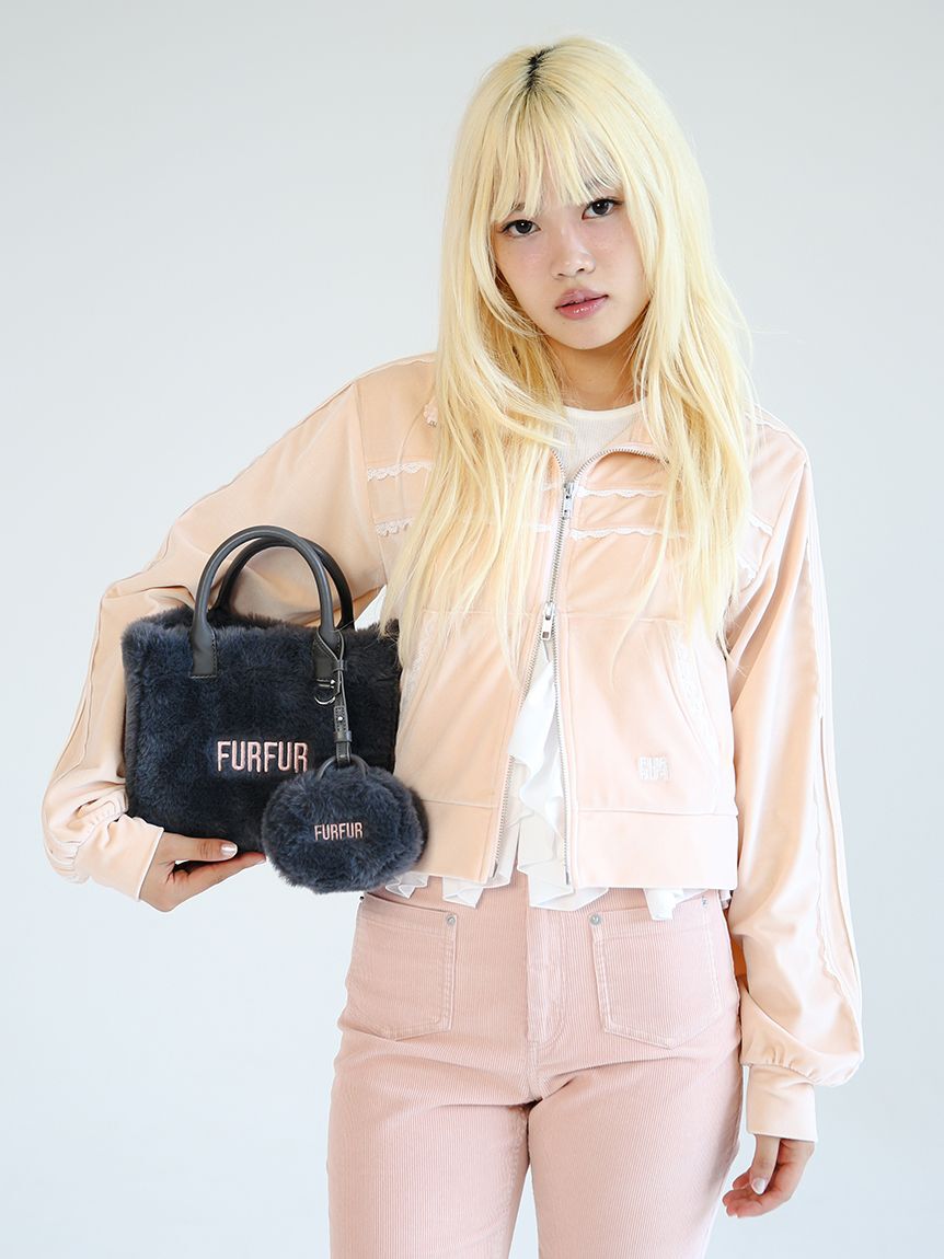 FURFUR「サイドレースベロアトラックジャケット」|ブルゾン・スタジャン|PNK