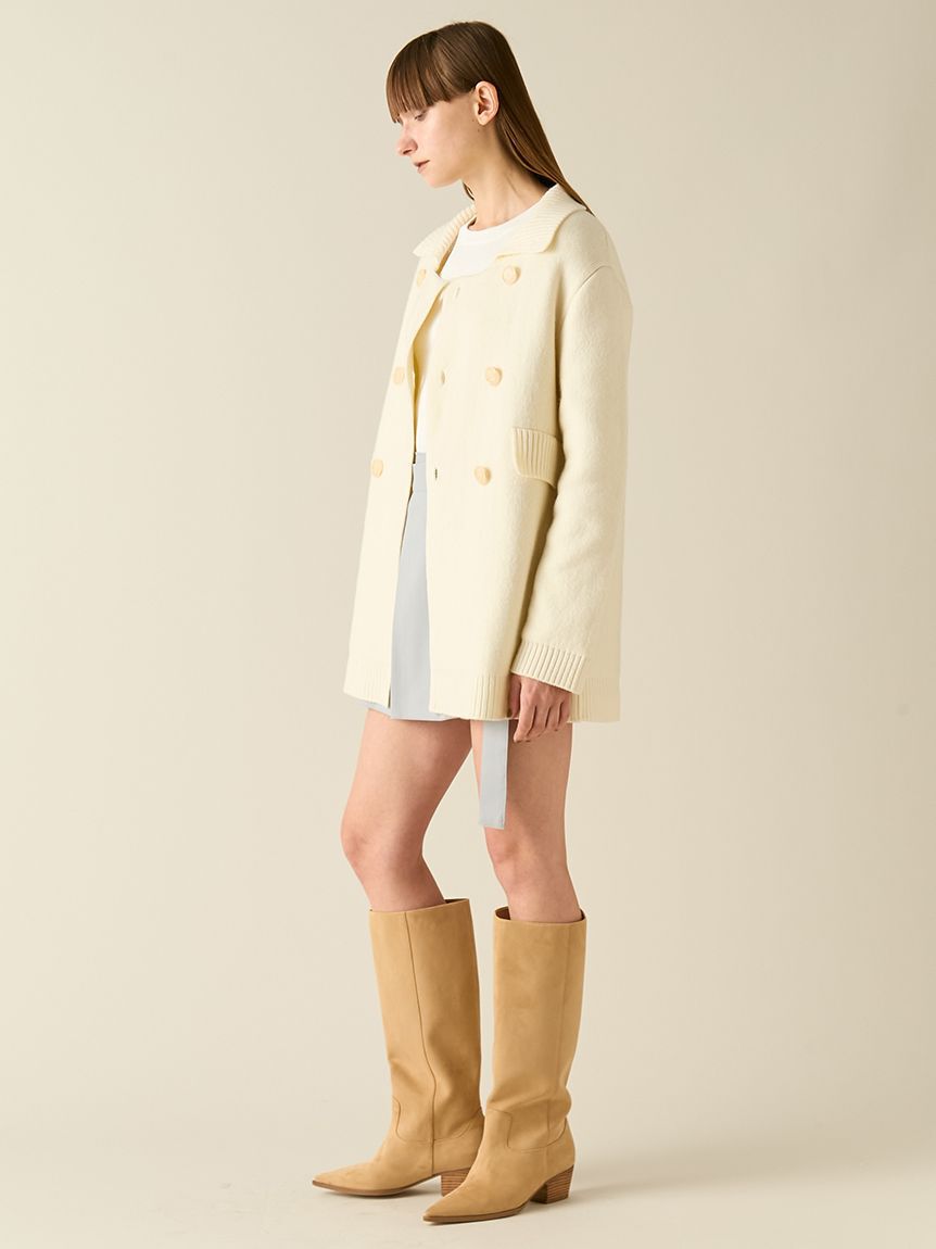 FURFUR「2WAYニットPコート」|ピーコート|