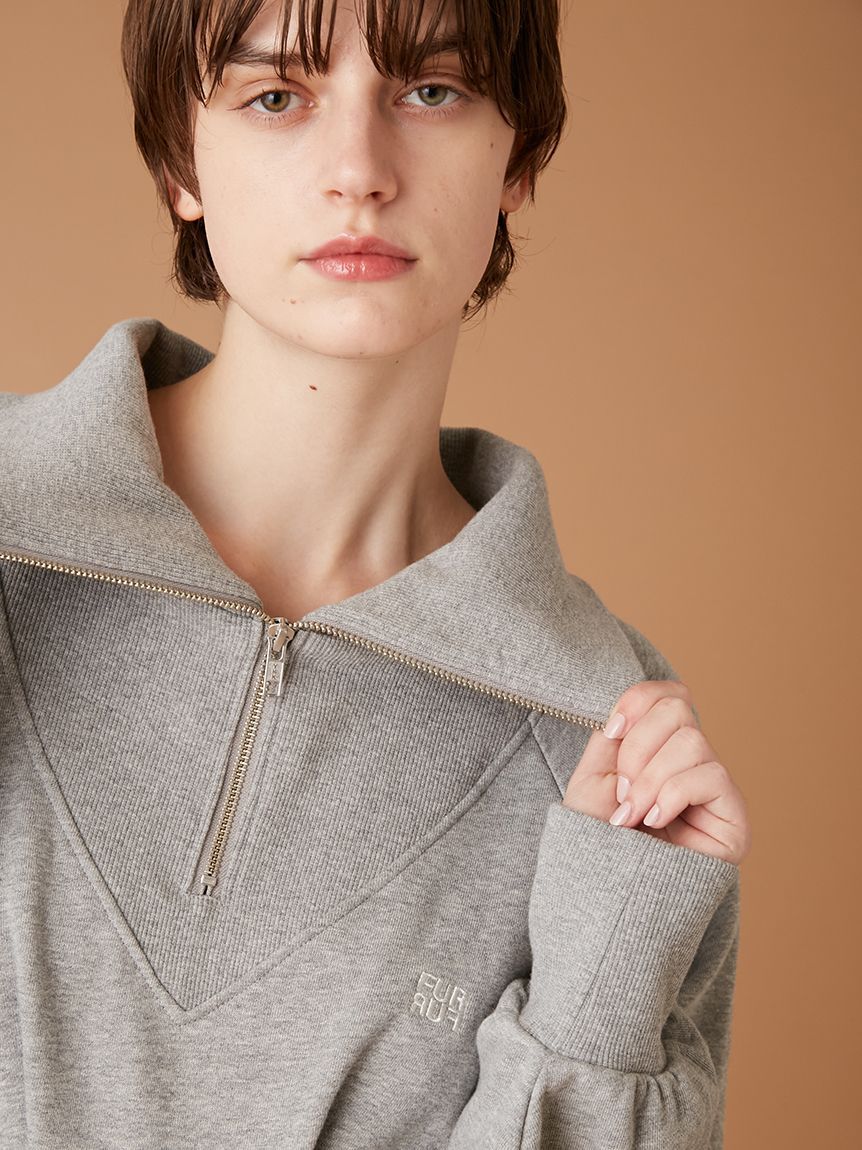 FURFUR「ハーフジップスウェットミニワンピース」|ワンピース|