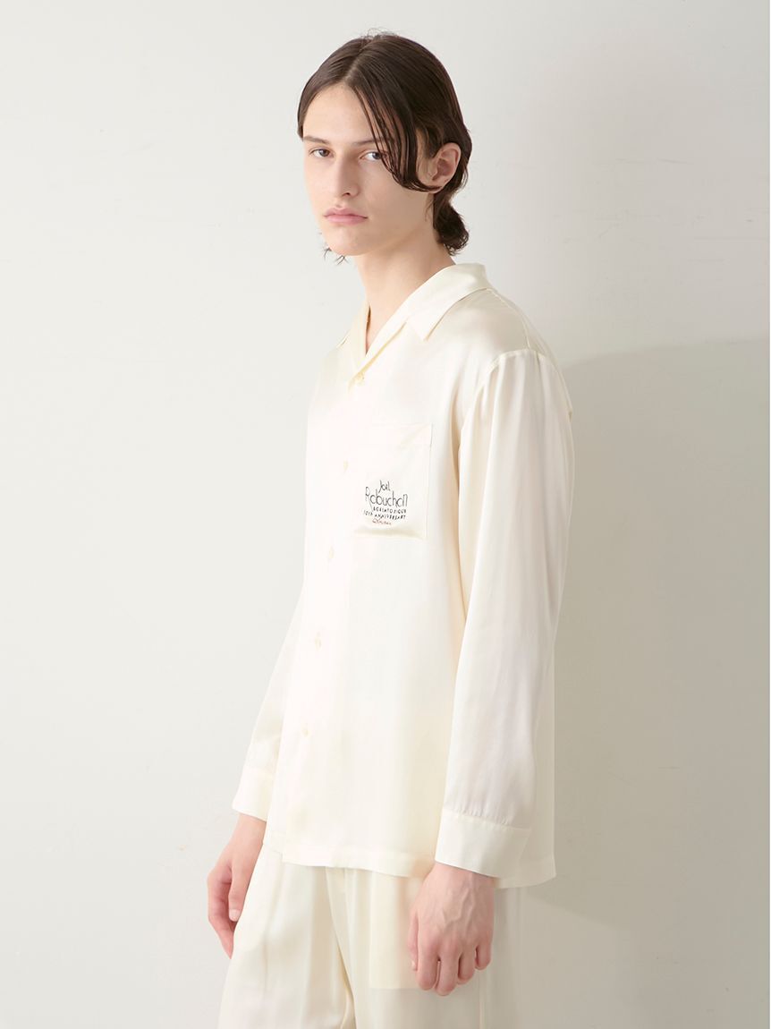 GELATO PIQUE HOMME「【JOEL ROBUCHON】【販路限定】【HOMME】シルクサテンシャツ＆ロングパンツセット」|ルームウェア|