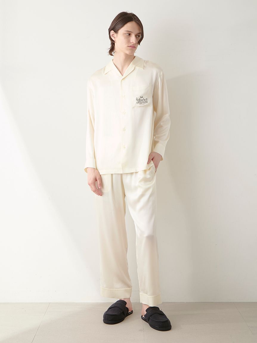 GELATO PIQUE HOMME「【JOEL ROBUCHON】【販路限定】【HOMME】シルクサテンシャツ＆ロングパンツセット」|ルームウェア|