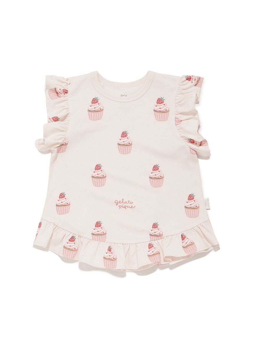 GELATO PIQUE KIDS & BABY「【KIDS】カップケーキ柄Tシャツ」|ルームウェア|