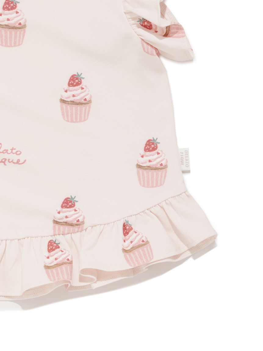 GELATO PIQUE KIDS & BABY「【KIDS】カップケーキ柄Tシャツ」|ルームウェア|