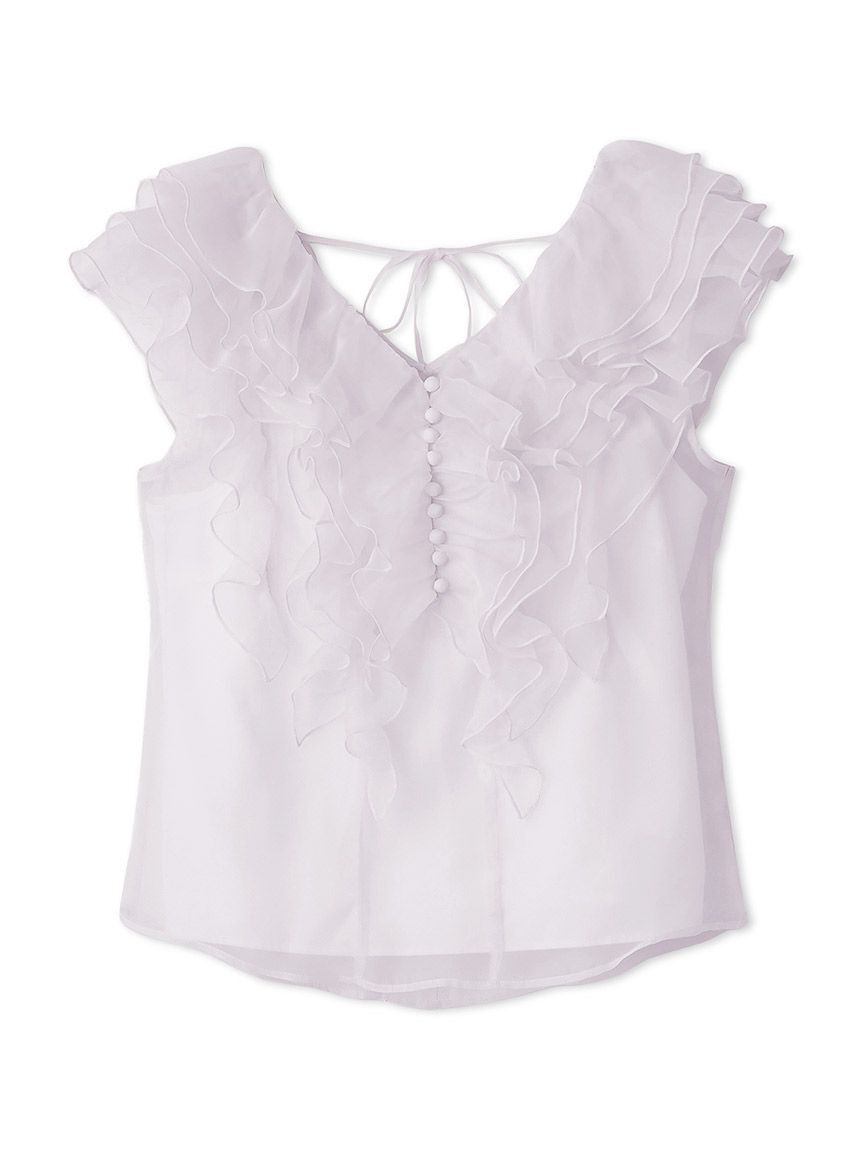 SNIDEL「ノースリフリルブラウス」|シャツ・ブラウス|