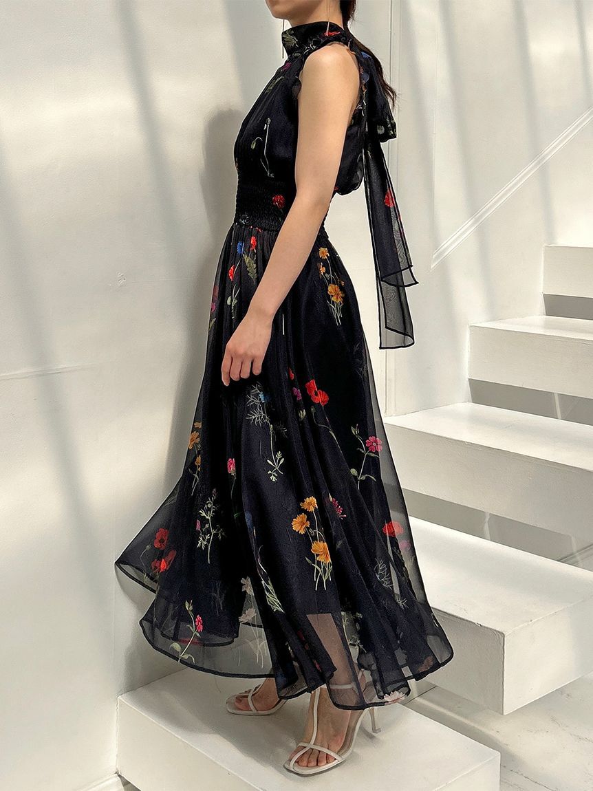 SNIDEL「バックリボンシフォンワンピース」|ワンピース|