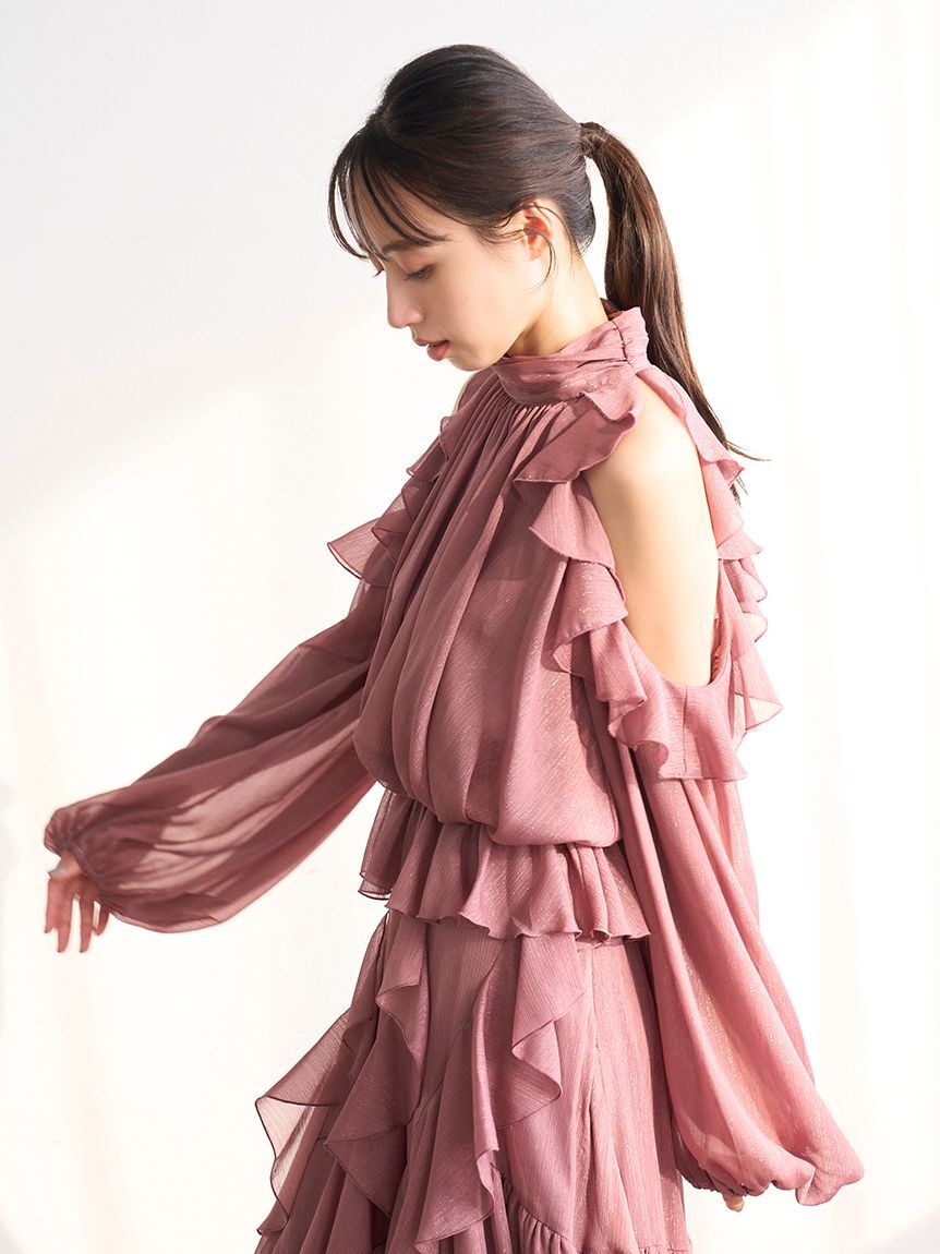 SNIDEL「シフォンボリュームブラウス」|シャツ・ブラウス|